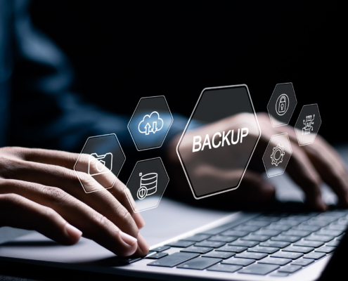 Backup storage data technology concept